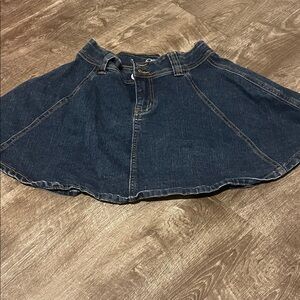 art class Dark Blue Denim Circle Skirt